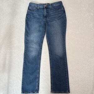 LEE RIDERS Womens Jeans Mid Rise Straight Classic Blue Denim Western Rodeo